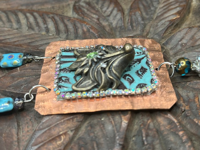 Brass Fox Necklace